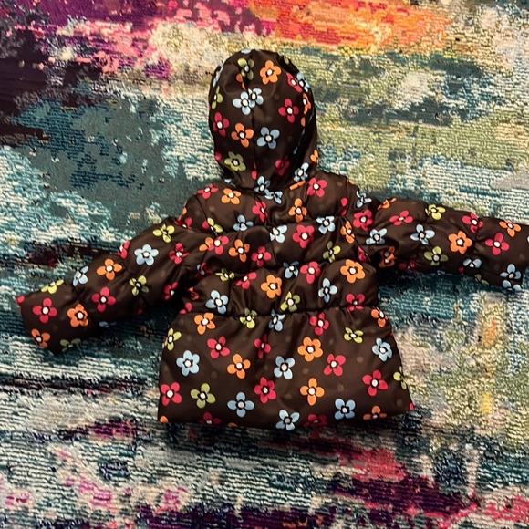 Gymboree Flower Puffer Jacket - Picture 2 of 4
